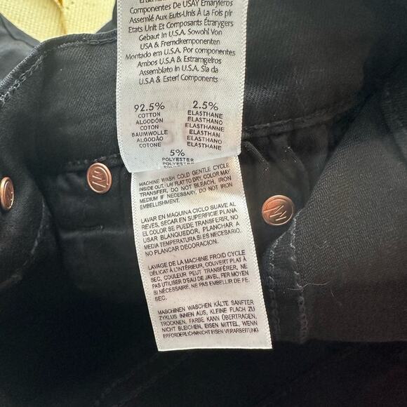 MOTHER The Rascal Ankle Fray Jeans in Guilty Flash Sz 26 Side Stripe Beaded NWT - Picture 15 of 15